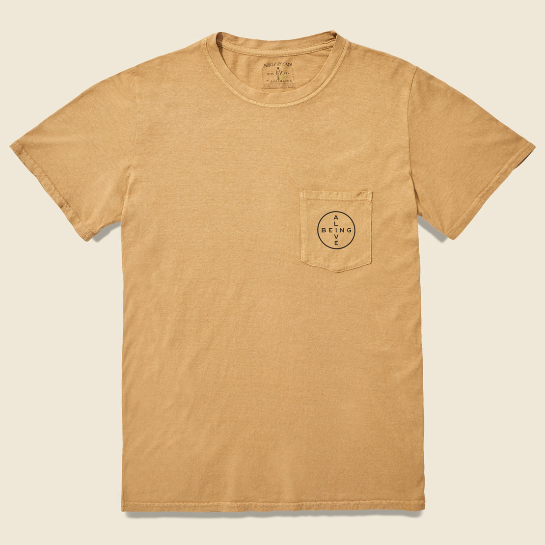 House of LAND Being Alive Tee - Tan