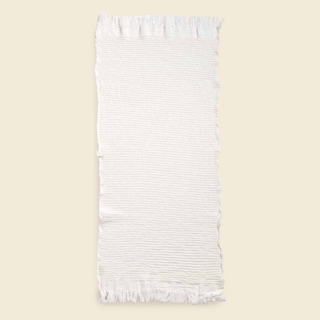 House No. 23 Ella Waffle Hand Towel - White