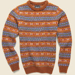 A Day In The Wool Fairisle Crew Sweater - Rustic - Howlin - STAG Provisions - Tops - Sweater