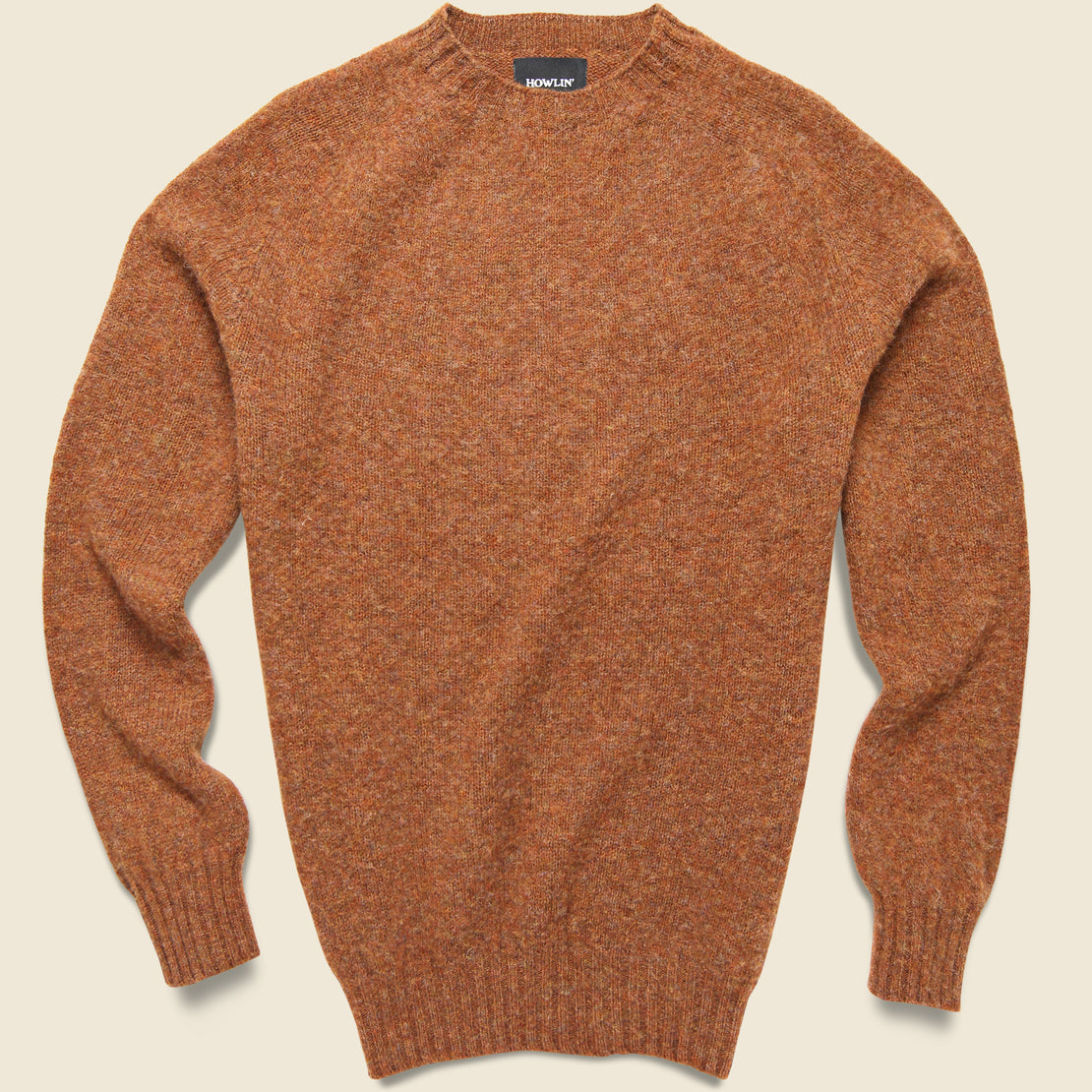 Howlin Birth Of The Cool Solid Crew Sweater - Distant Earth (Rust)