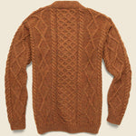 Blind Flowers Aran Cardigan - Cinnamon - Howlin - STAG Provisions - Tops - Sweater