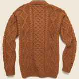 Blind Flowers Aran Cardigan - Cinnamon - Howlin - STAG Provisions - Tops - Sweater