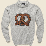 Pretzel Love Donegal Crew Sweater - Grey - Howlin - STAG Provisions - Tops - Sweater
