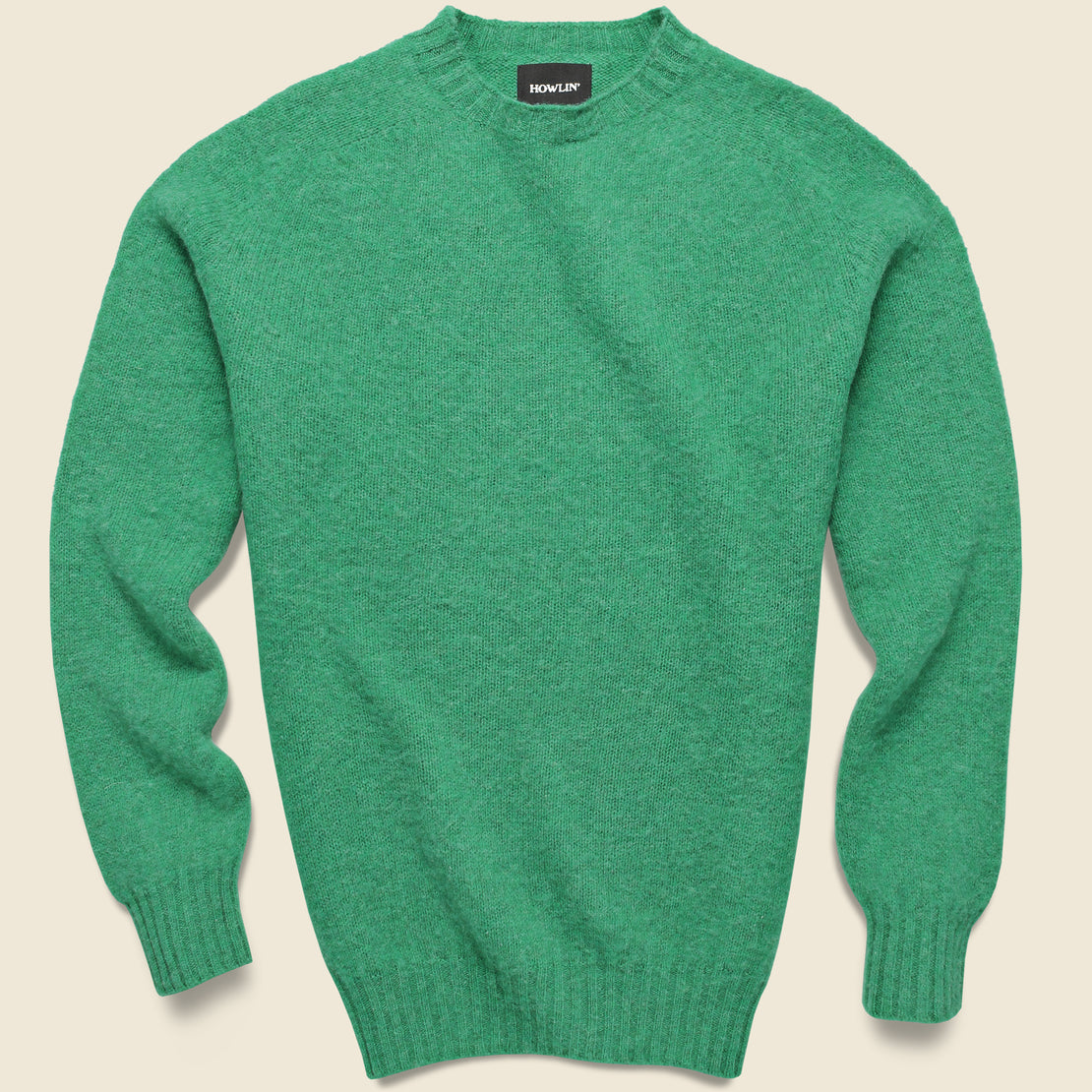 Howlin Birth Of The Cool Solid Wool Sweater - Green Dream