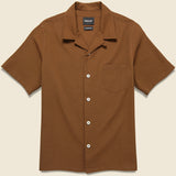 Cocktail Seersucker Shirt - Walnut - Howlin - STAG Provisions - Tops - S/S Woven - Seersucker