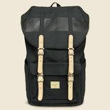 Lil American Premium Cotton Backpack - Black - Herschel Supply Co - STAG Provisions - Accessories - Bags / Luggage