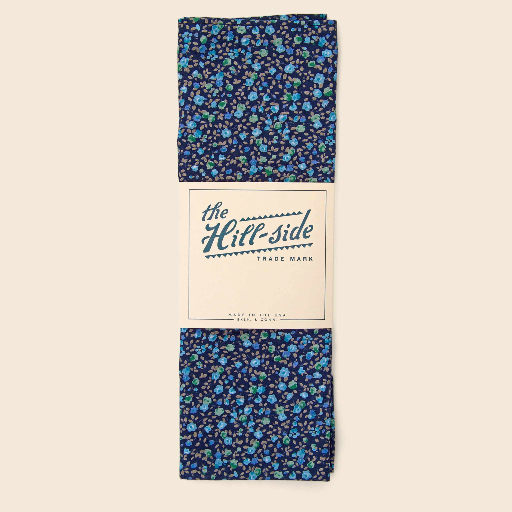 
                          Floral Print Bandana - Navy - The Hill-Side - STAG Provisions - Accessories - Bandanas
                        