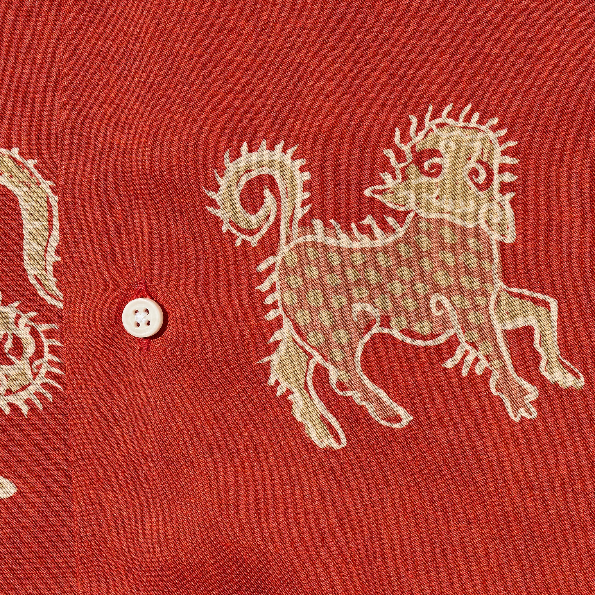 Bali Tiger Print Shirt - Red - House of LAND x Gitman Vintage - STAG Provisions - Tops - S/S Woven - Other Pattern