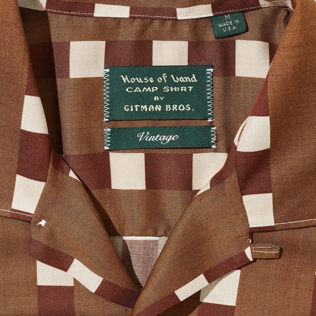Granada Shirt - Brown/Red/Tan - House of LAND x Gitman Vintage - STAG Provisions - Tops - S/S Woven - Other Pattern