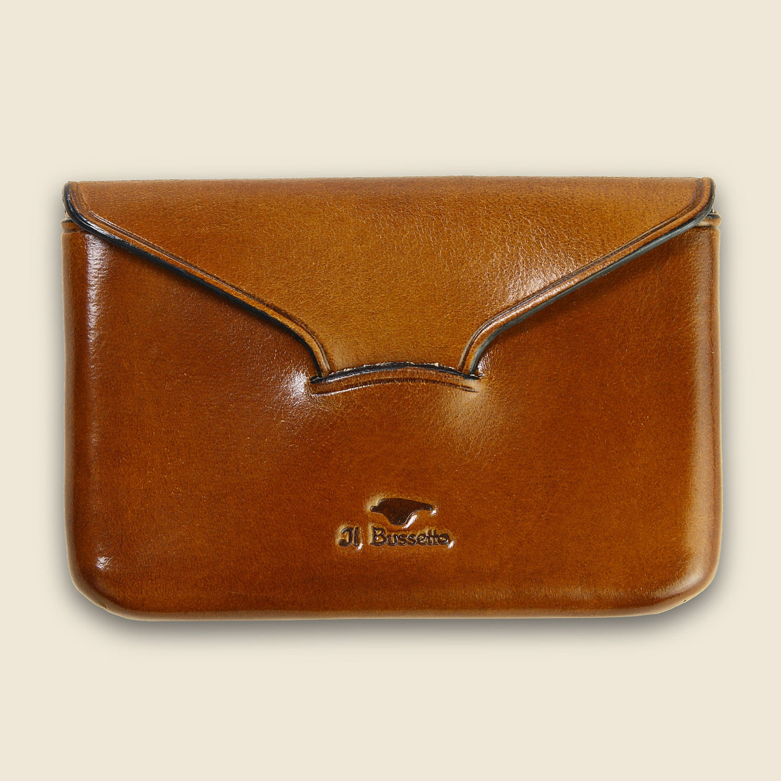 Il Bussetto Business Card Holder - Light Brown