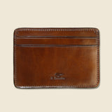 Credit Card Case - Dark Brown - Il Bussetto - STAG Provisions - Accessories - Wallets