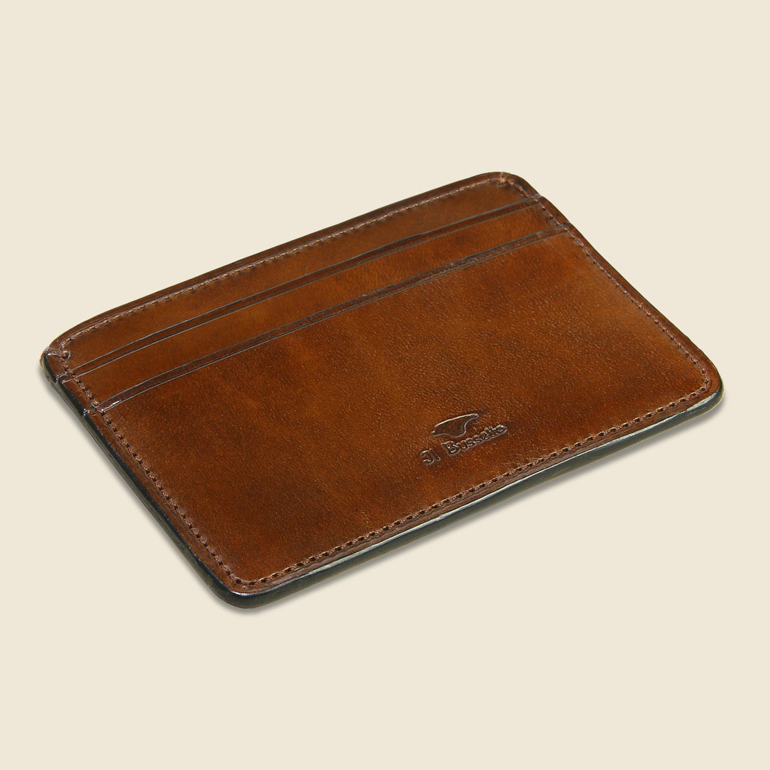 Credit Card Case - Dark Brown - Il Bussetto - STAG Provisions - Accessories - Wallets