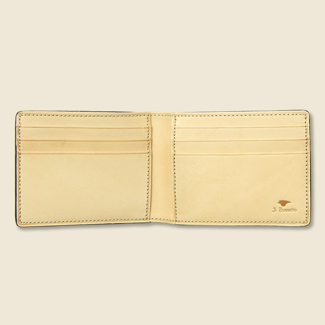 Small Bi-Fold Wallet - Orange - Il Bussetto - STAG Provisions - Accessories - Wallets