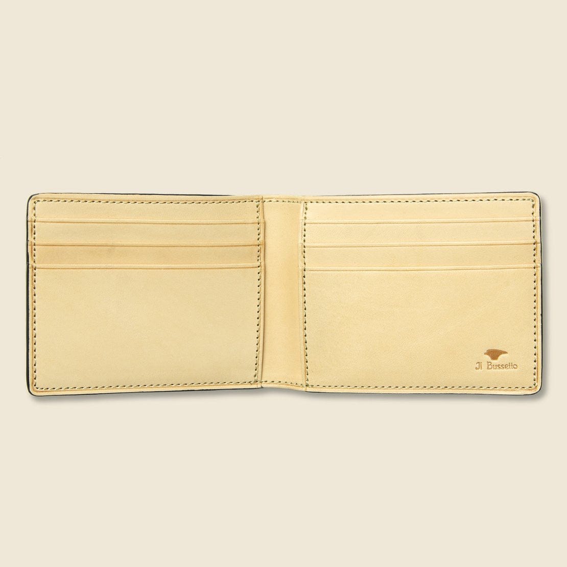 
                          Small Bi-Fold Wallet - Cadet Blue - Il Bussetto - STAG Provisions - Accessories - Wallets
                        
