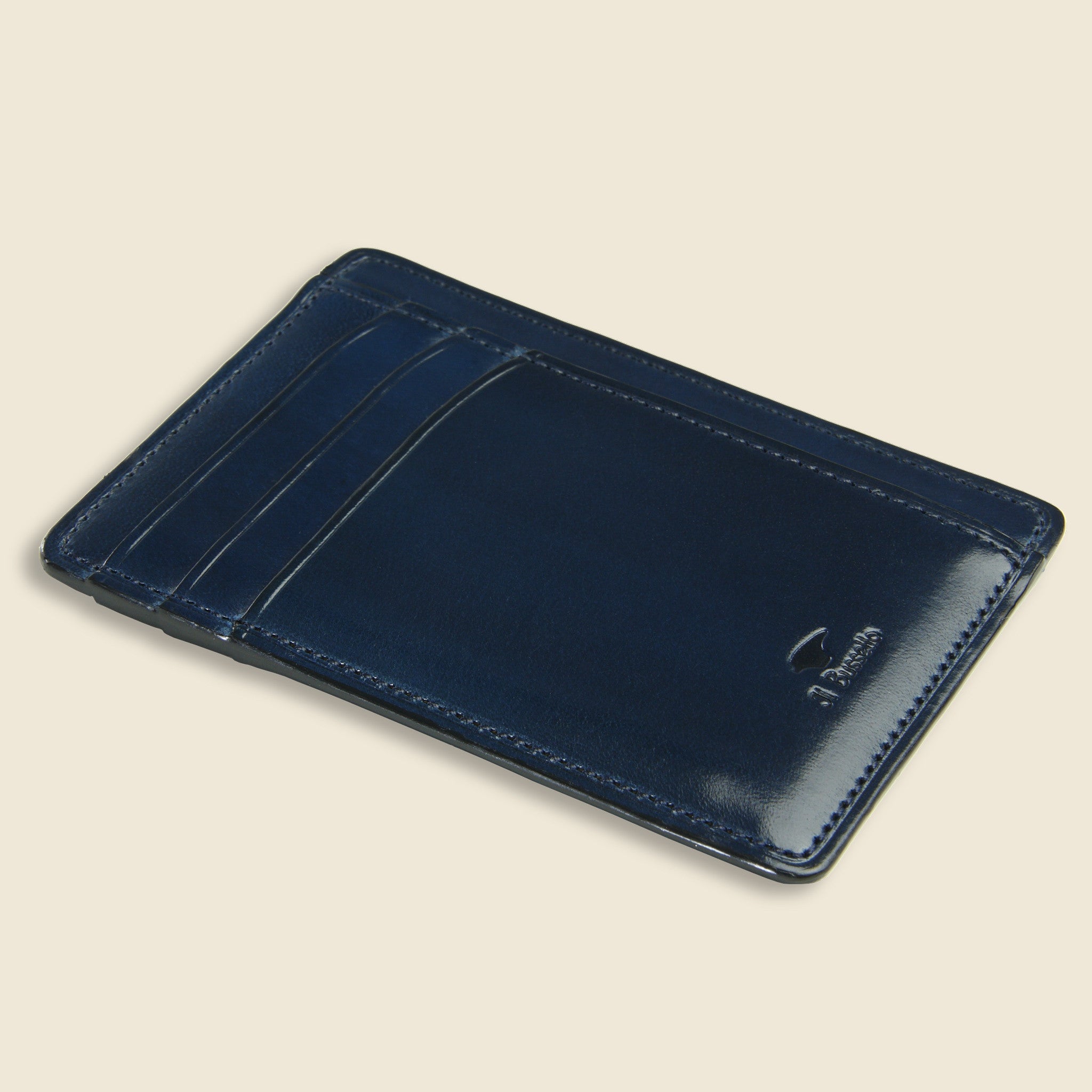 Card and Document Case - Navy - Il Bussetto - STAG Provisions - Accessories - Wallets