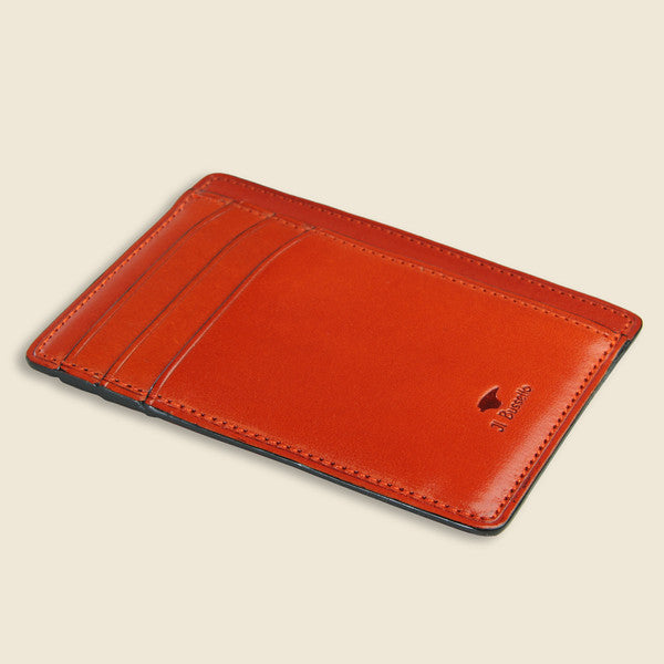 
                          Card and Document Case - Orange - Il Bussetto - STAG Provisions - Accessories - Wallets
                        