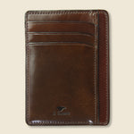 Card and Document Case - Dark Brown - Il Bussetto - STAG Provisions - Accessories - Wallets