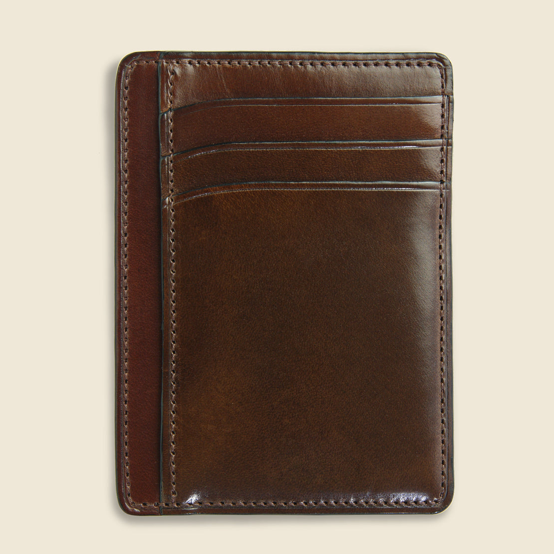 Card and Document Case - Dark Brown - Il Bussetto - STAG Provisions - Accessories - Wallets