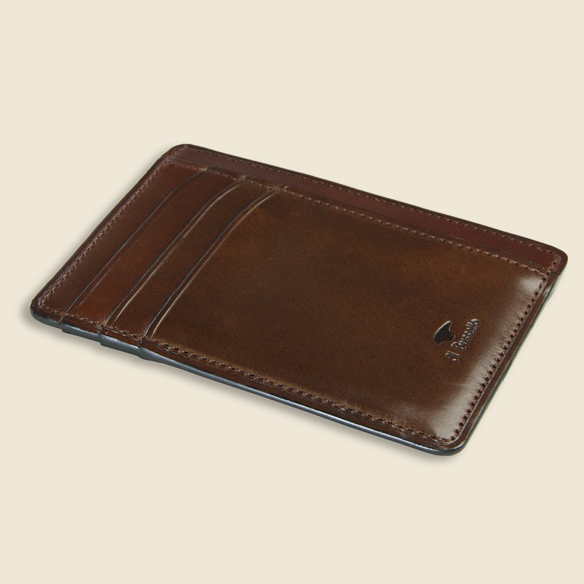 
                          Card and Document Case - Dark Brown - Il Bussetto - STAG Provisions - Accessories - Wallets
                        