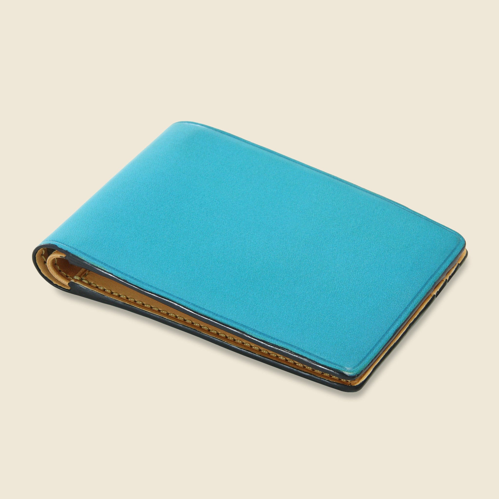 
                          Small Bi-Fold Wallet - Cadet Blue - Il Bussetto - STAG Provisions - Accessories - Wallets
                        