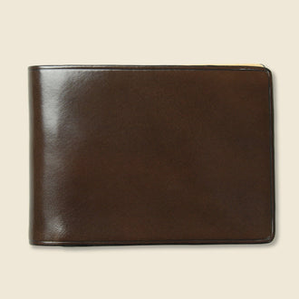 Small Bi-Fold Wallet - Dark Brown