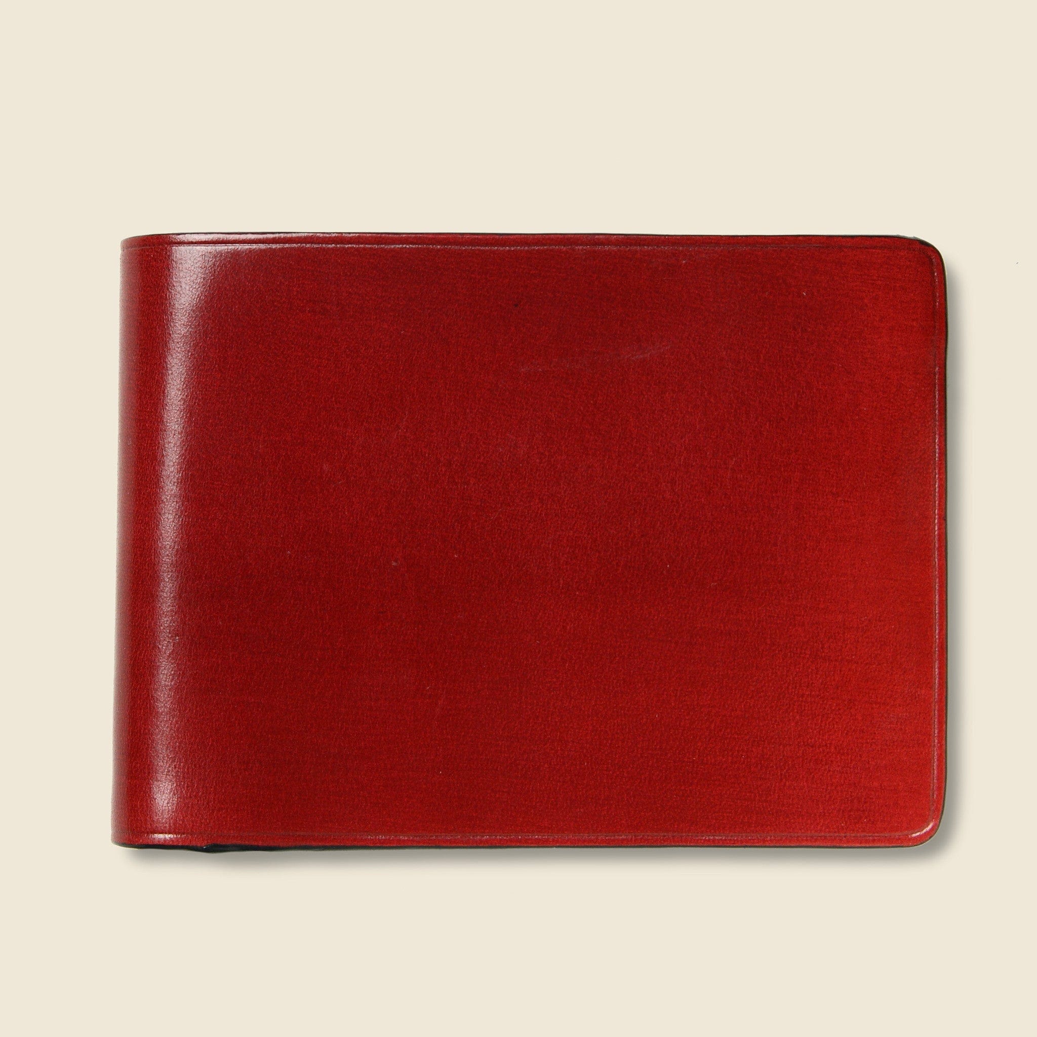 Small Bi-Fold Wallet - Cherry