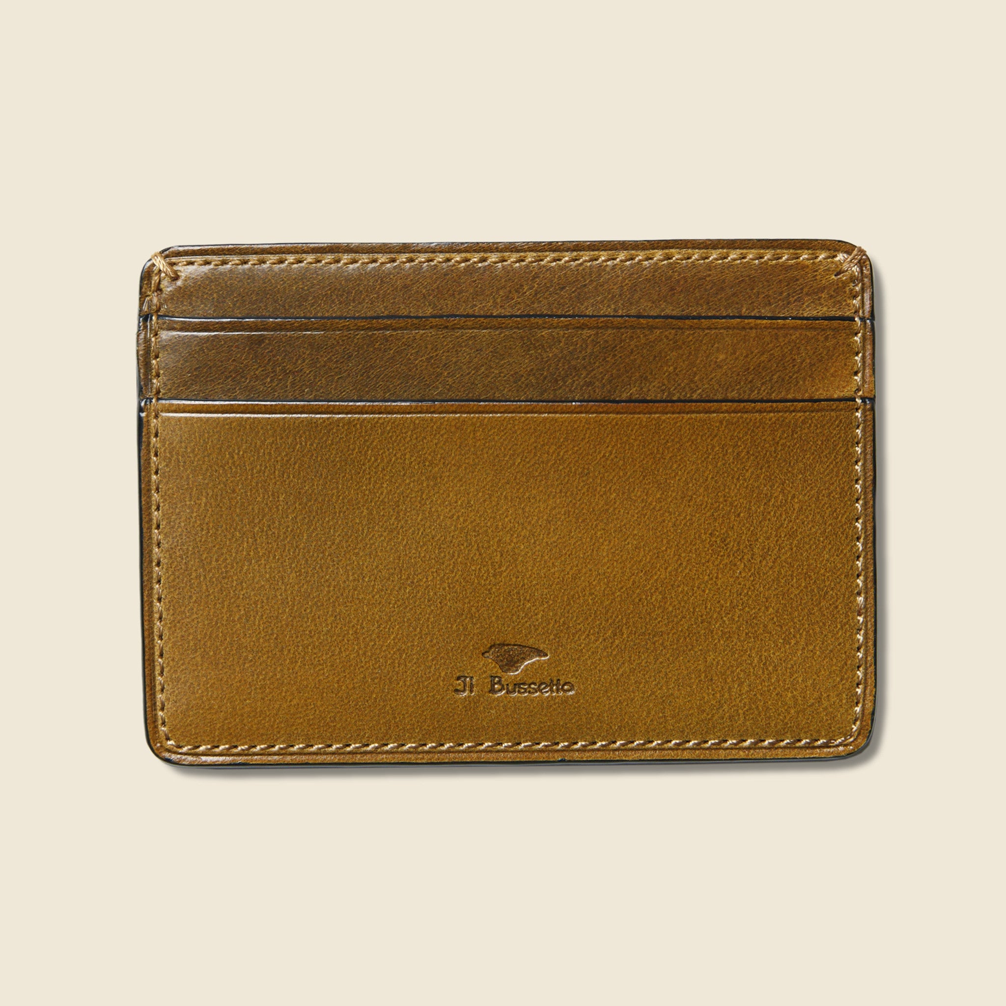 Credit Card Case - Light Brown - Il Bussetto - STAG Provisions - Accessories - Wallets