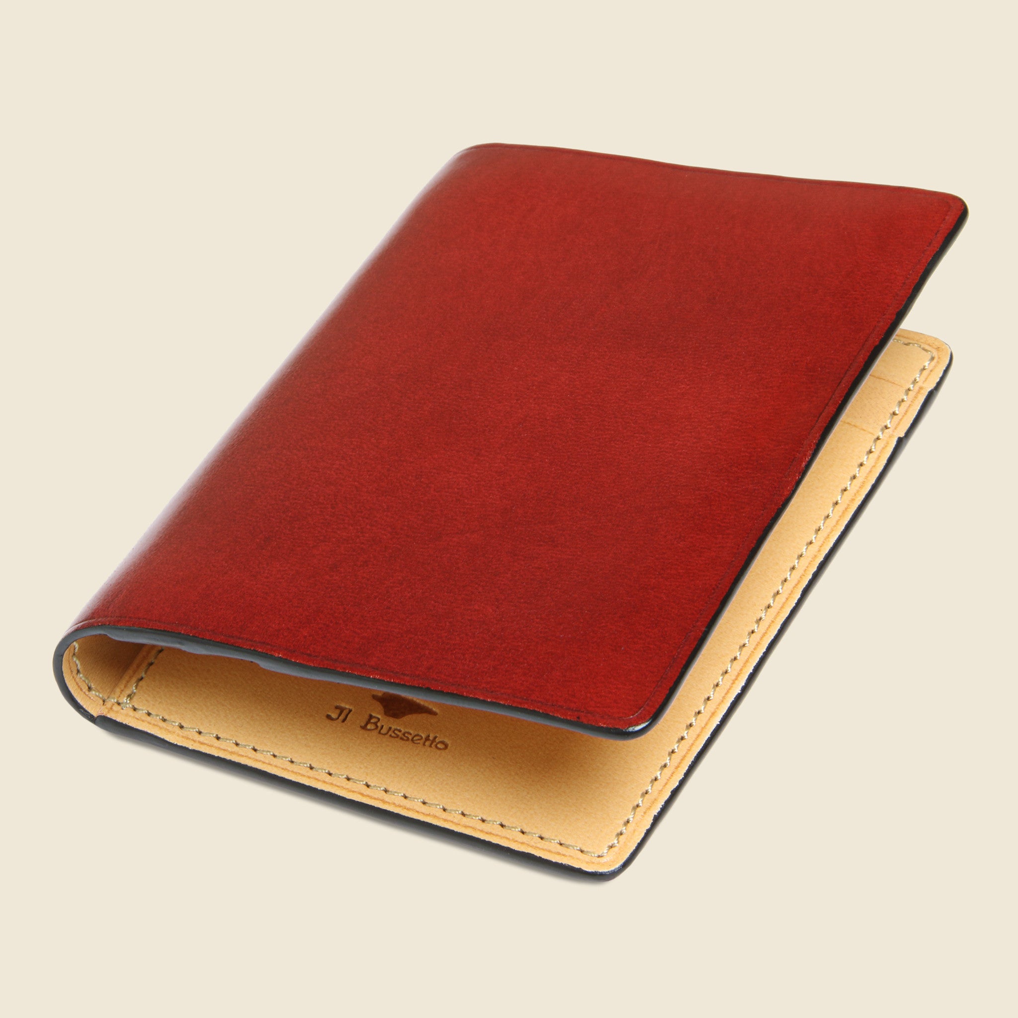 
                          Bi-Fold Card Case - Cherry - Il Bussetto - STAG Provisions - Accessories - Wallets
                        