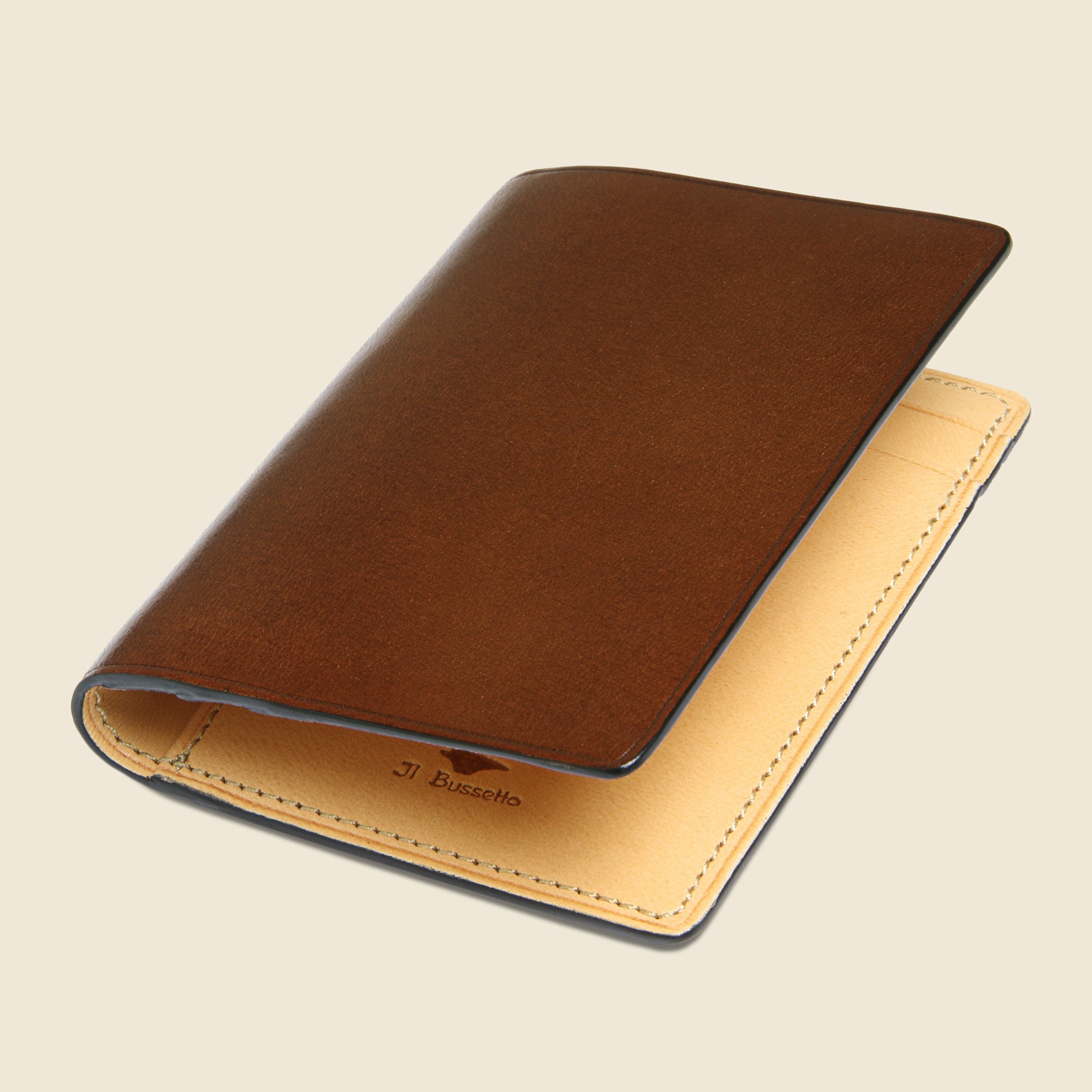 
                          Bi-Fold Card Case - Brown - Il Bussetto - STAG Provisions - Accessories - Wallets
                        