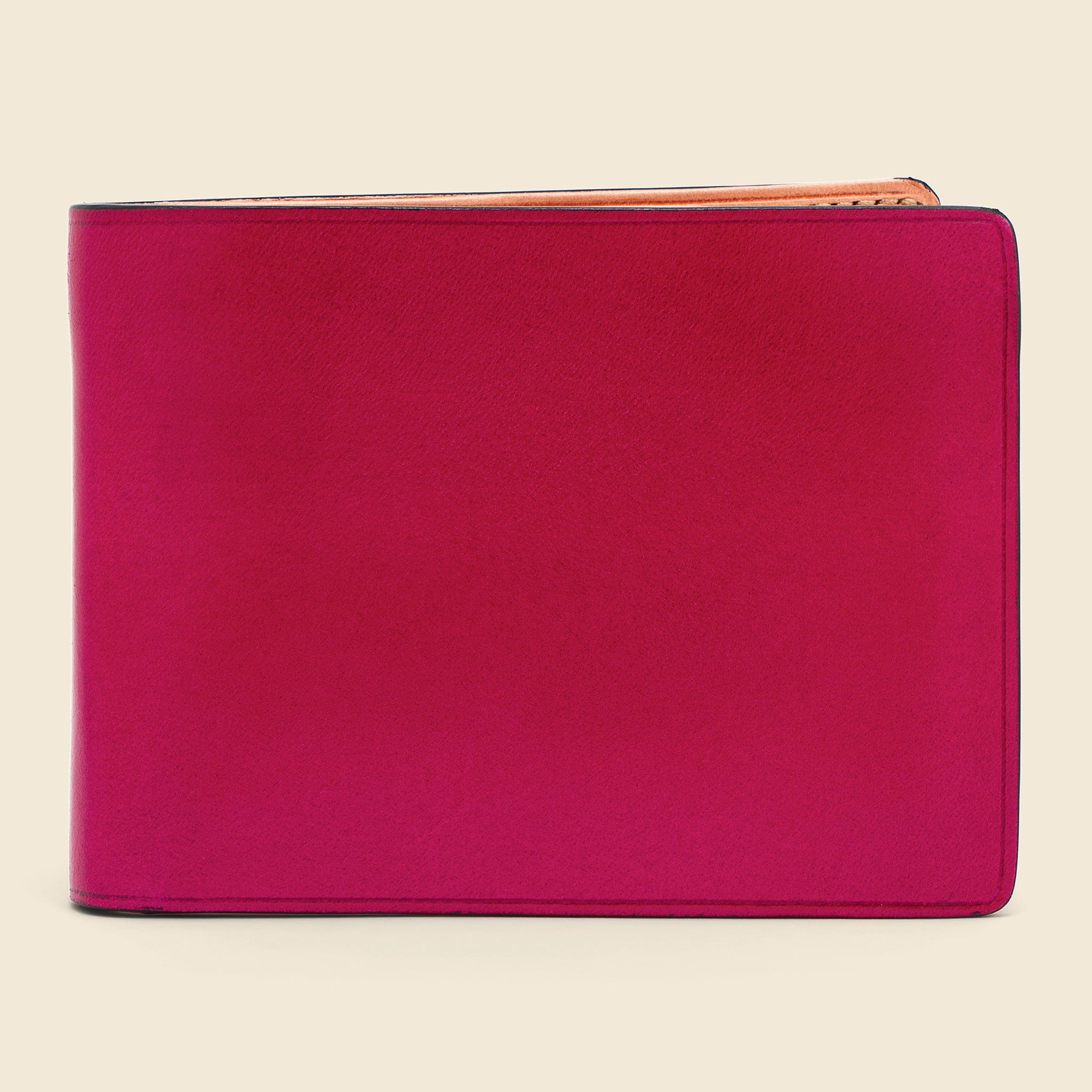 Small Bi-Fold Wallet - Fuchsia - Il Bussetto - STAG Provisions - Accessories - Wallets