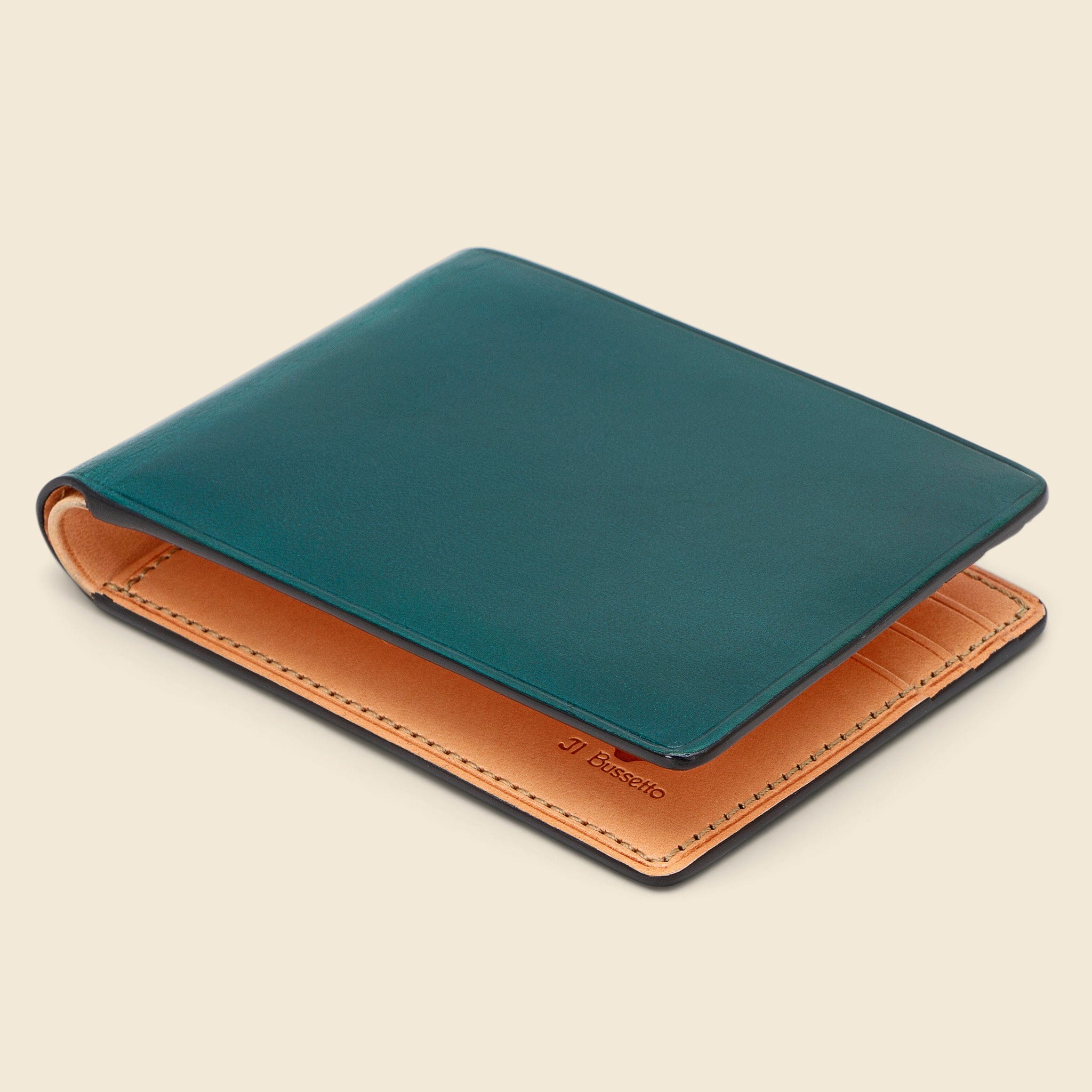 
                          Small Bi-Fold Wallet - Evergreen - Il Bussetto - STAG Provisions - Accessories - Wallets
                        