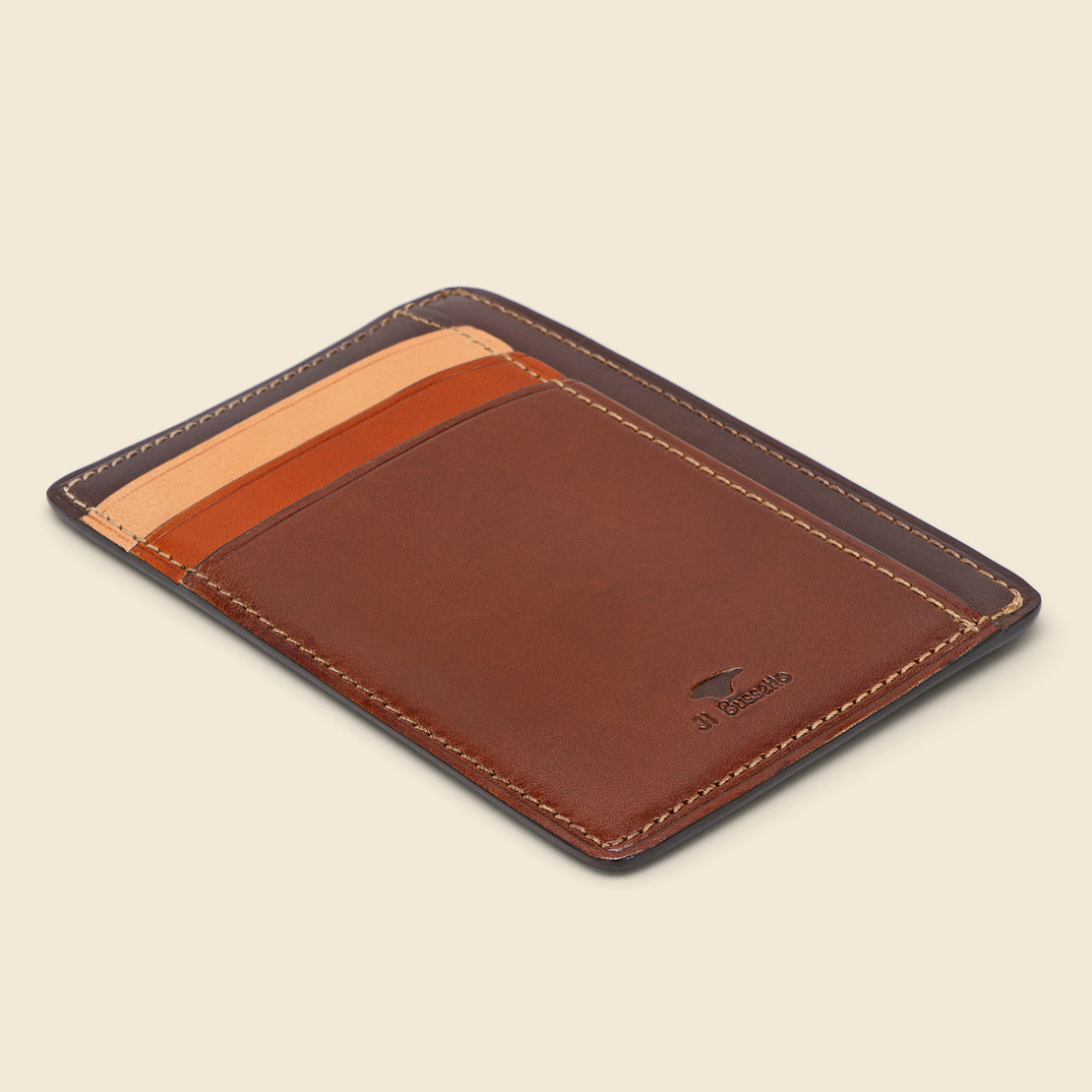 Multicolor Card Wallet - Brown - Il Bussetto - STAG Provisions - Accessories - Wallets