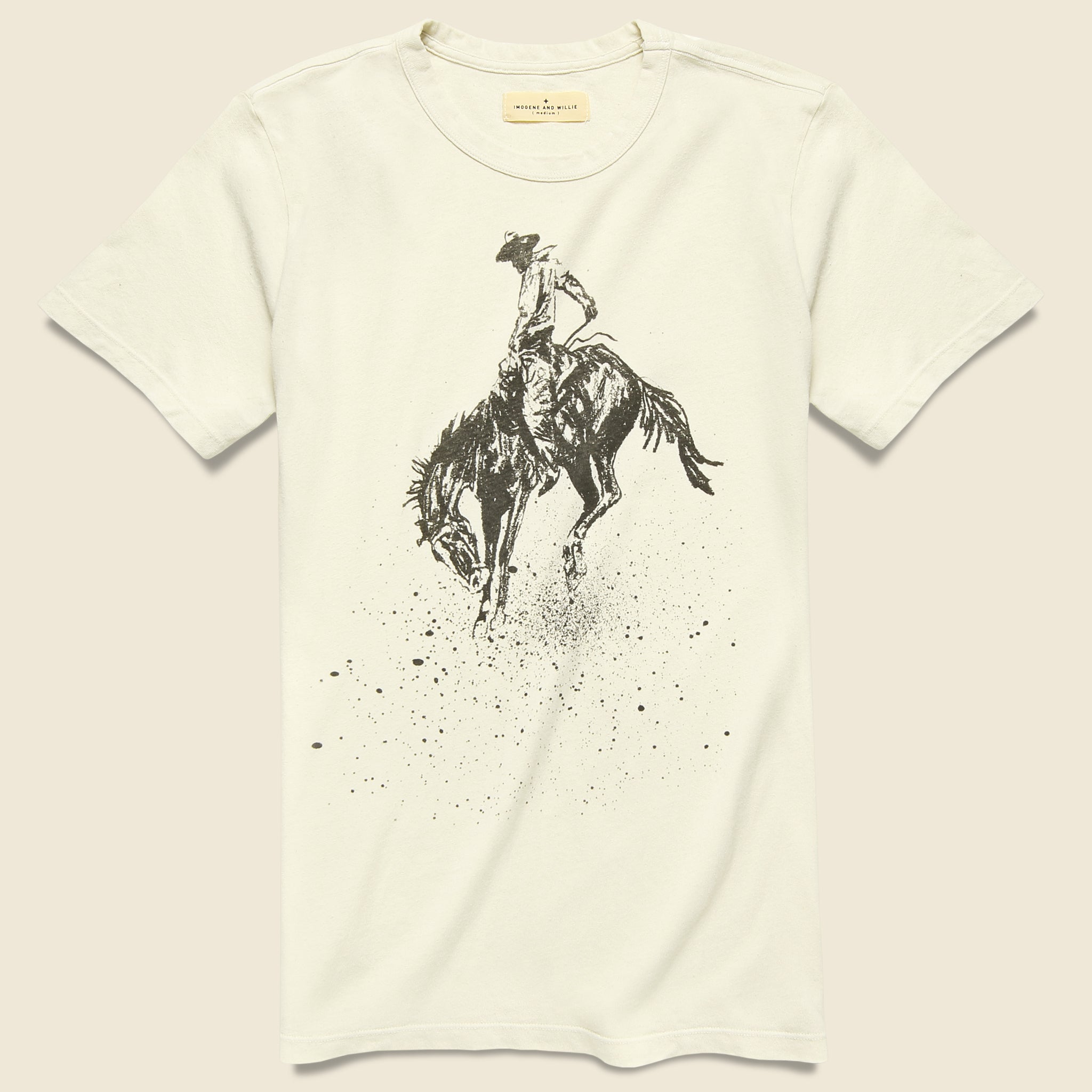 Buckin' Bronco Tee - Vintage White - Imogene + Willie - STAG Provisions - Tops - S/S Tee - Graphic