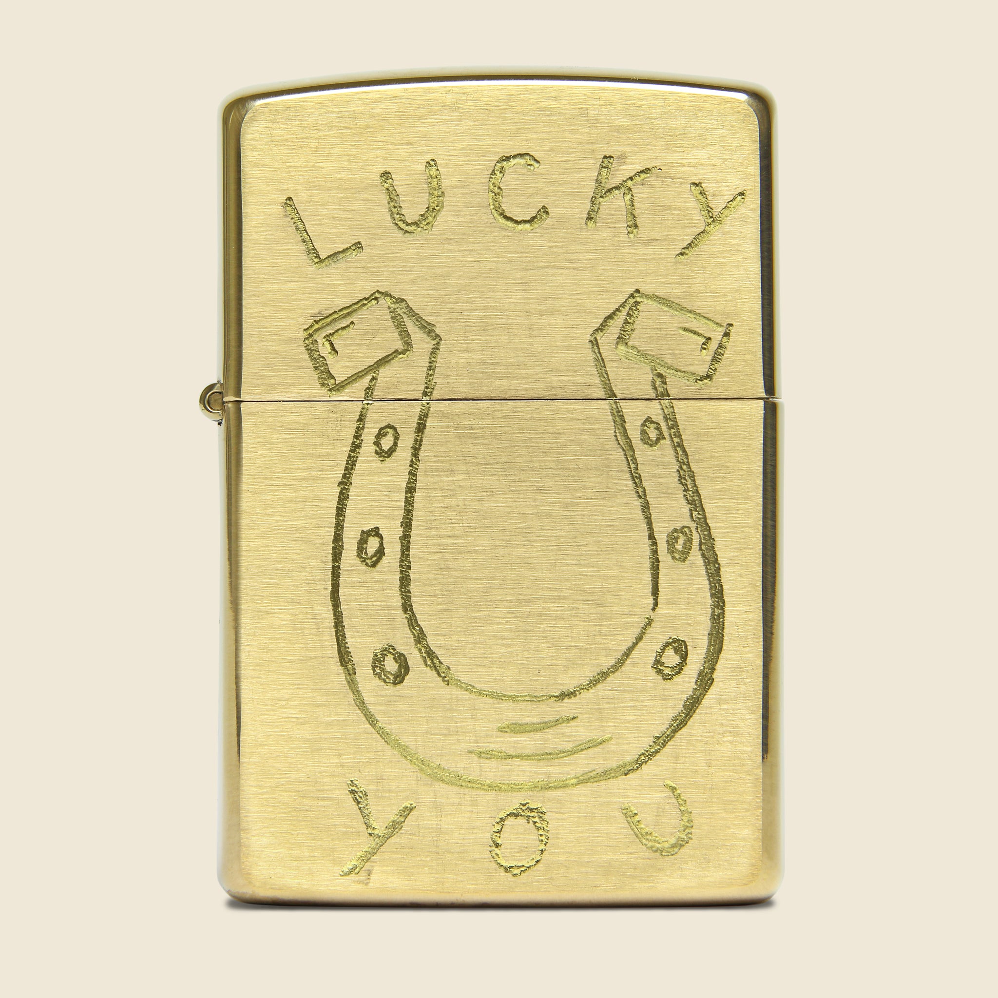 Lucky You Lighter - Brass - Imogene + Willie - STAG Provisions - Gift - Lighter