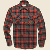 Earl Flannel - Caldera Red Plaid - Imogene + Willie - STAG Provisions - Tops - L/S Woven - Plaid
