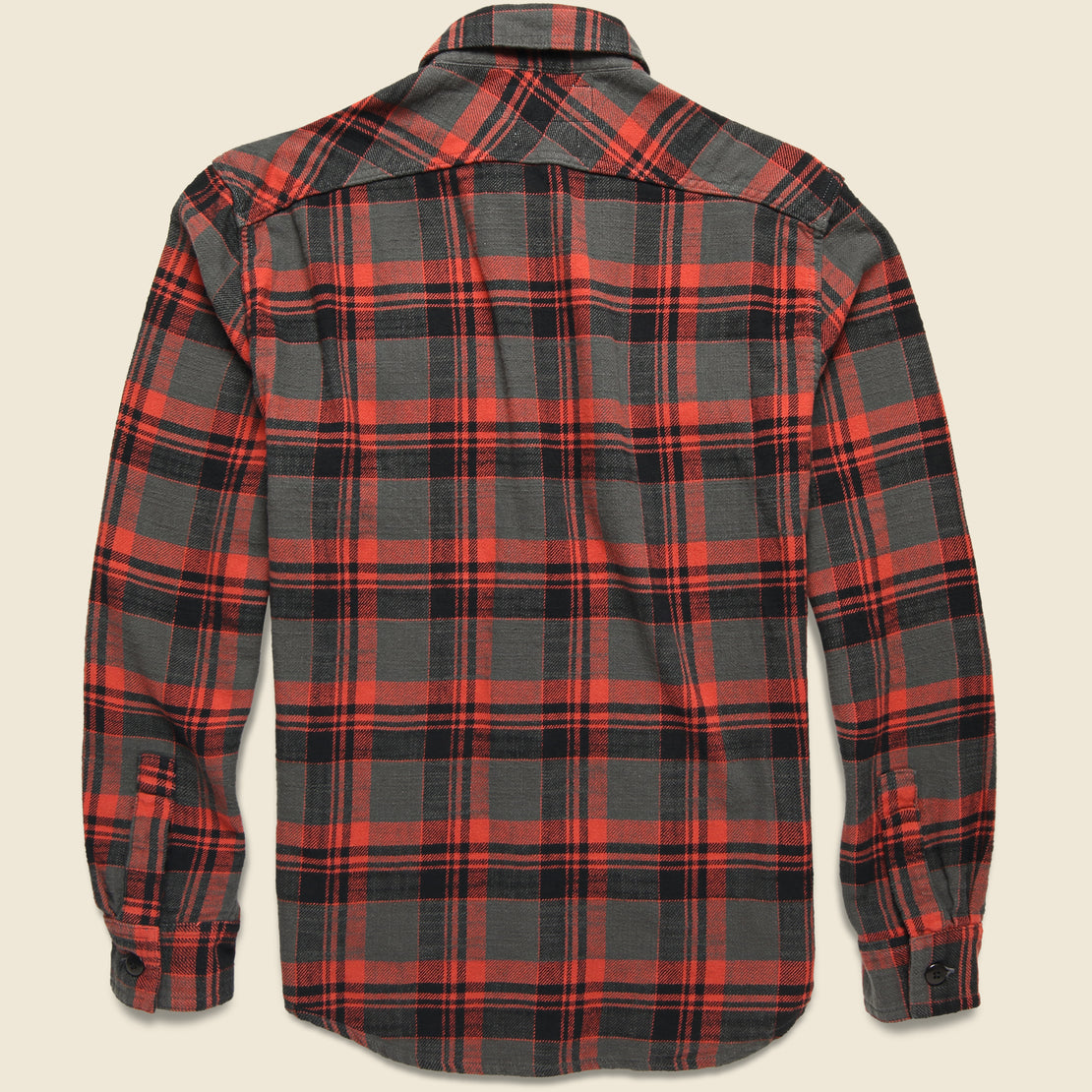 Earl Flannel - Caldera Red Plaid - Imogene + Willie - STAG Provisions - Tops - L/S Woven - Plaid