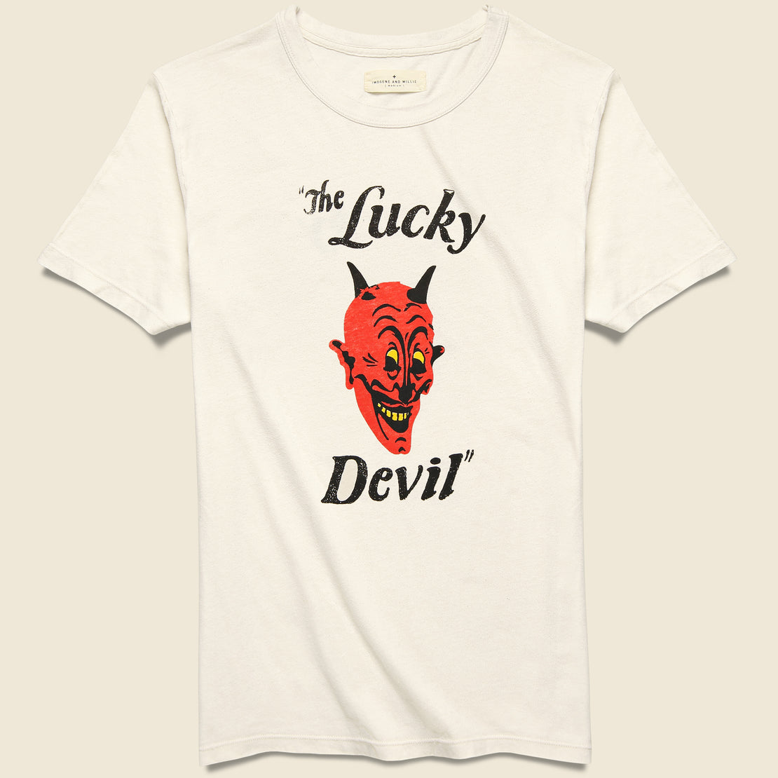 Lucky Devil Tee - Vintage White