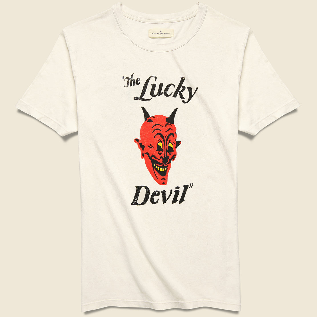 Imogene + Willie Lucky Devil Tee - Vintage White