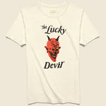 Lucky Devil Tee - White - Imogene + Willie - STAG Provisions - Tops - S/S Tee - Graphic