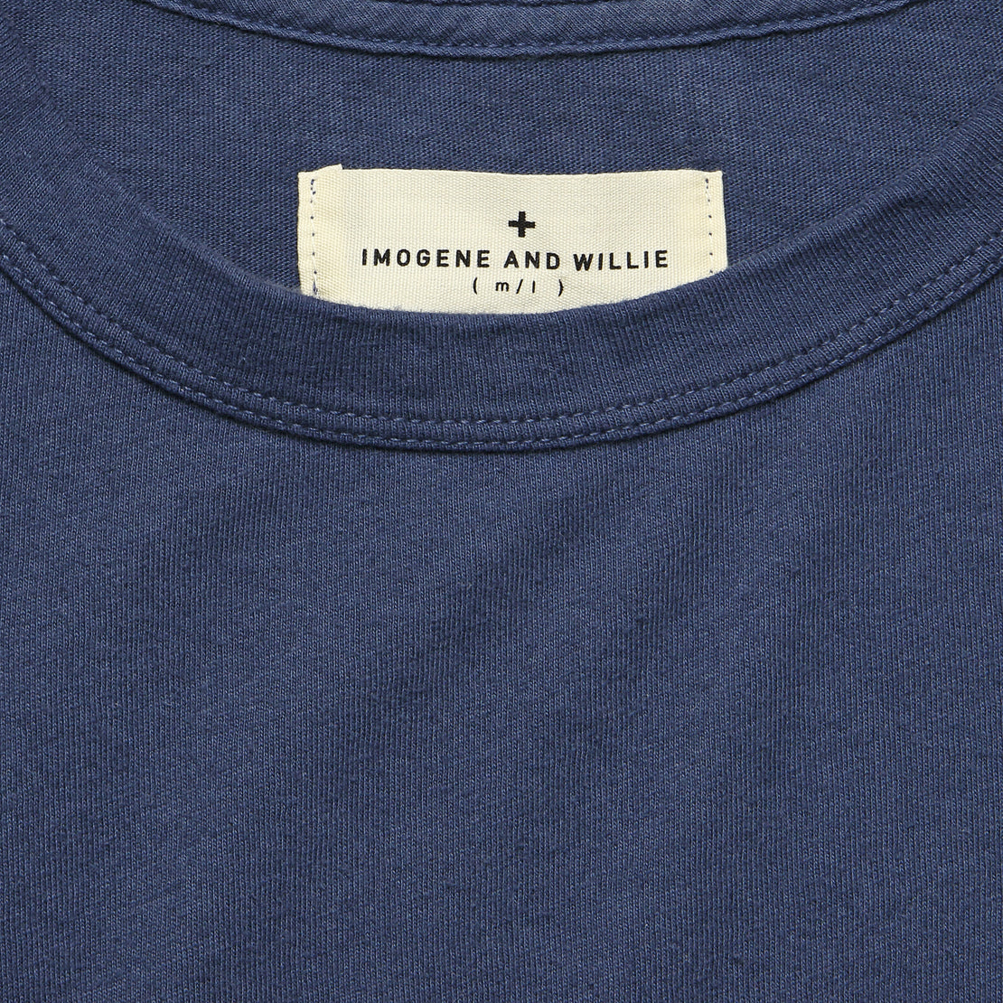 Drop Tee - Faded Blue - Imogene + Willie - STAG Provisions - W - Tops - S/S Tee