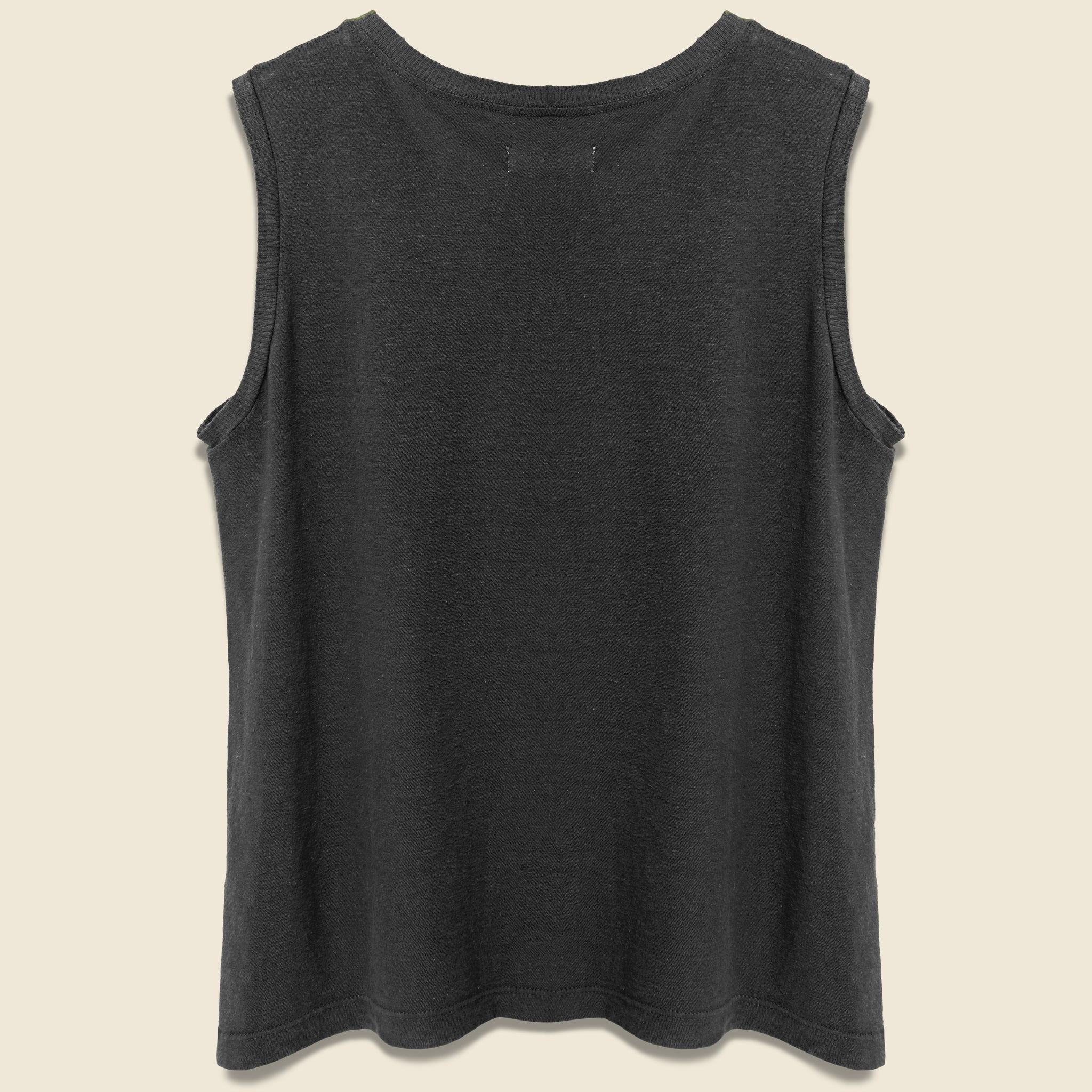 
                          Cotton/Linen Muscle Tee - Black - Imogene + Willie - STAG Provisions - W - Tops - Sleeveless
                        