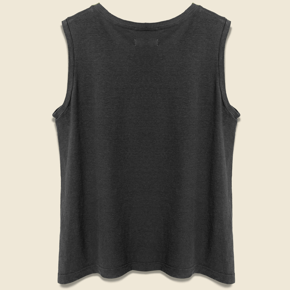 Cotton/Linen Muscle Tee - Black - Imogene + Willie - STAG Provisions - W - Tops - Sleeveless