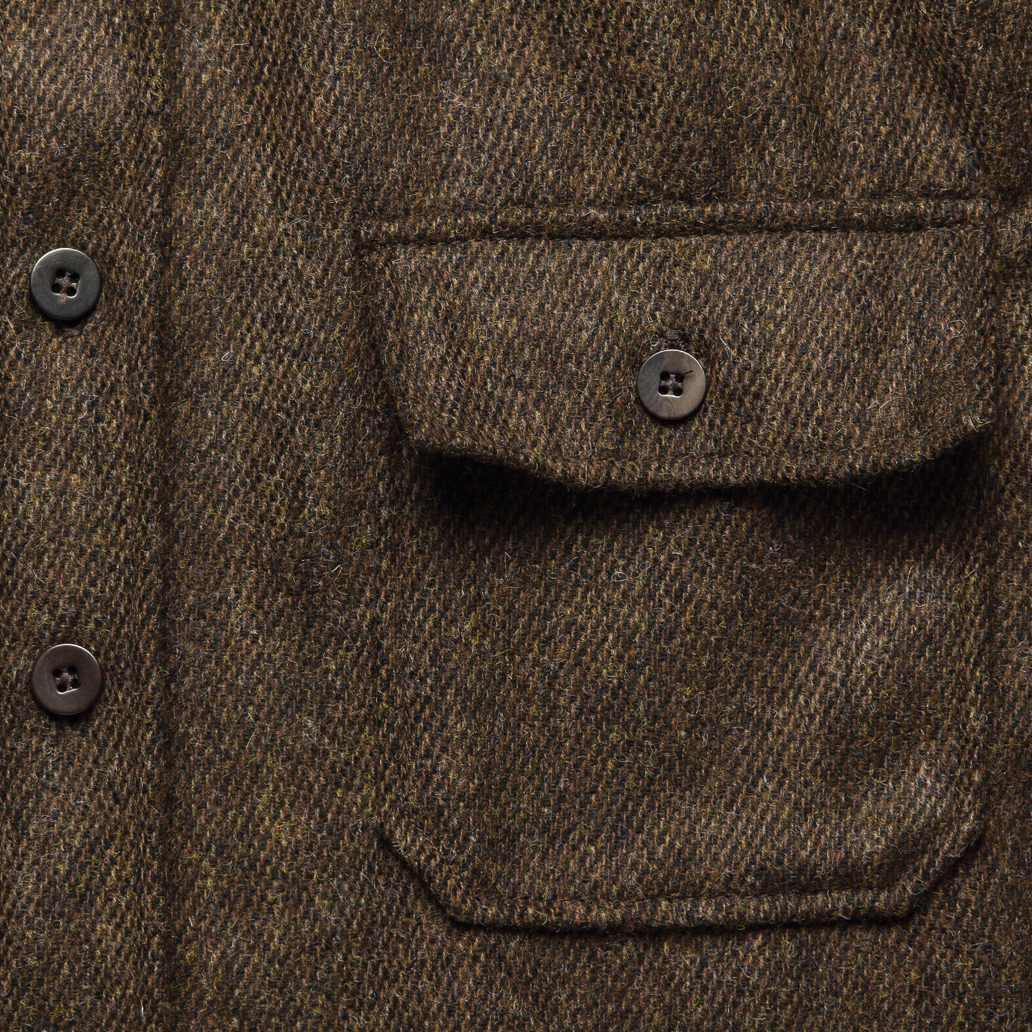 
                          Hall CPO Wool Overshirt - Brown - Imogene + Willie - STAG Provisions - Tops - L/S Woven - Overshirt
                        