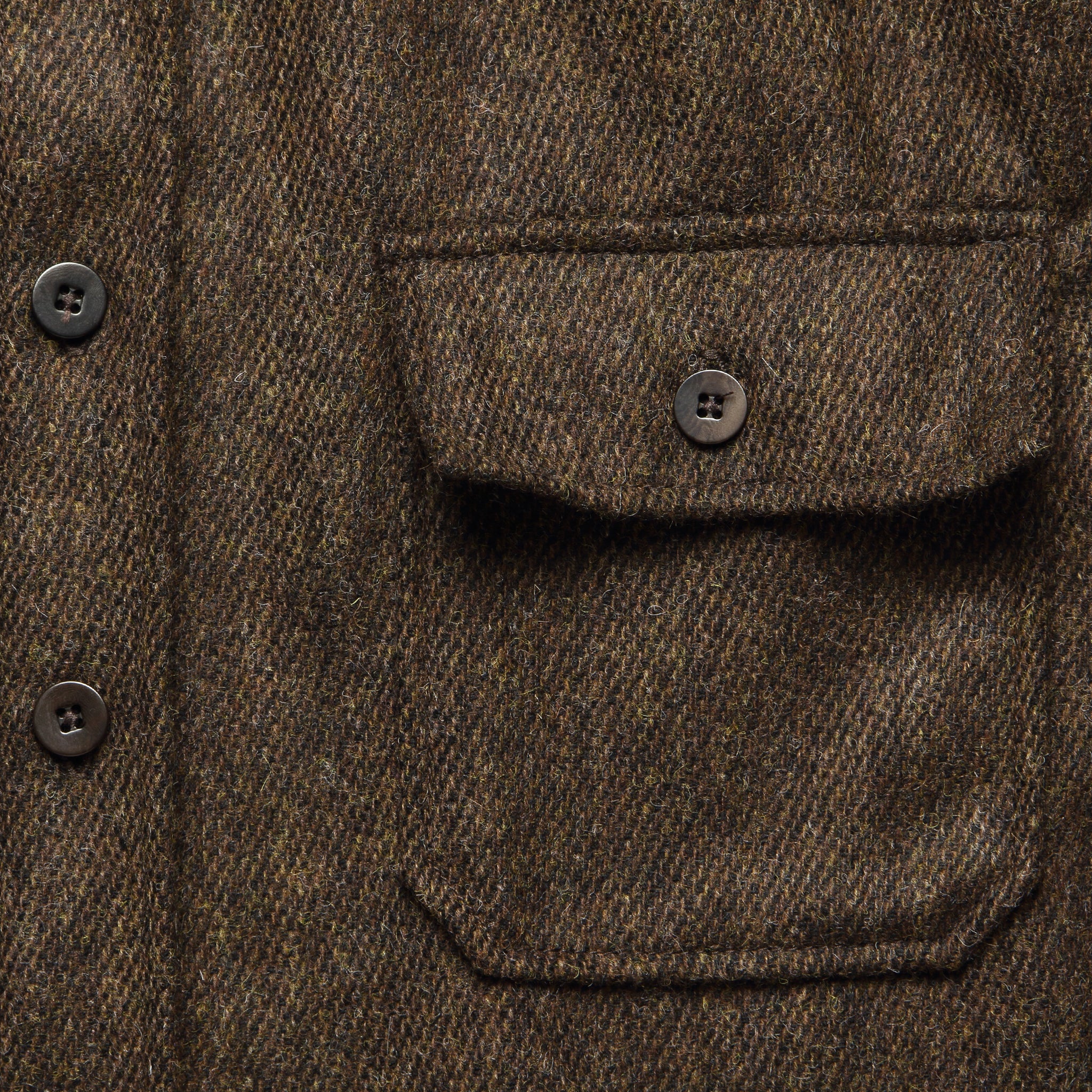 Hall CPO Wool Overshirt - Brown - Imogene + Willie - STAG Provisions - Tops - L/S Woven - Overshirt