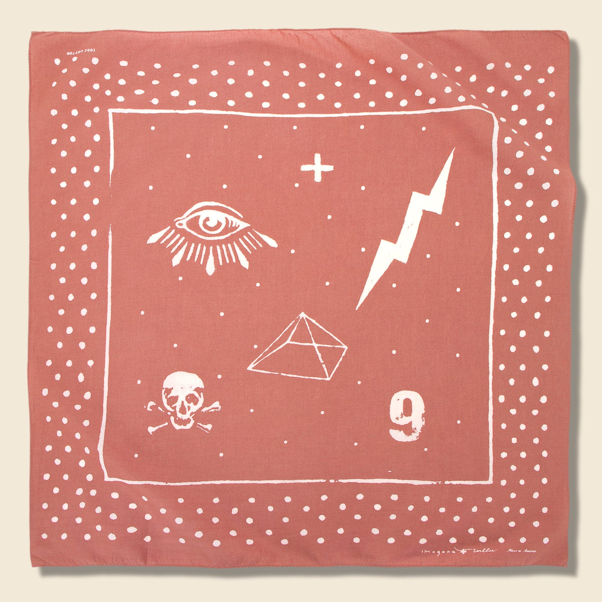 The Revolution no. 9 Bandana - Faded Pink - Imogene + Willie - STAG Provisions - Accessories - Bandanas