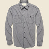 Carter Chambray Shirt - Grey - Imogene + Willie - STAG Provisions - Tops - L/S Woven - Solid