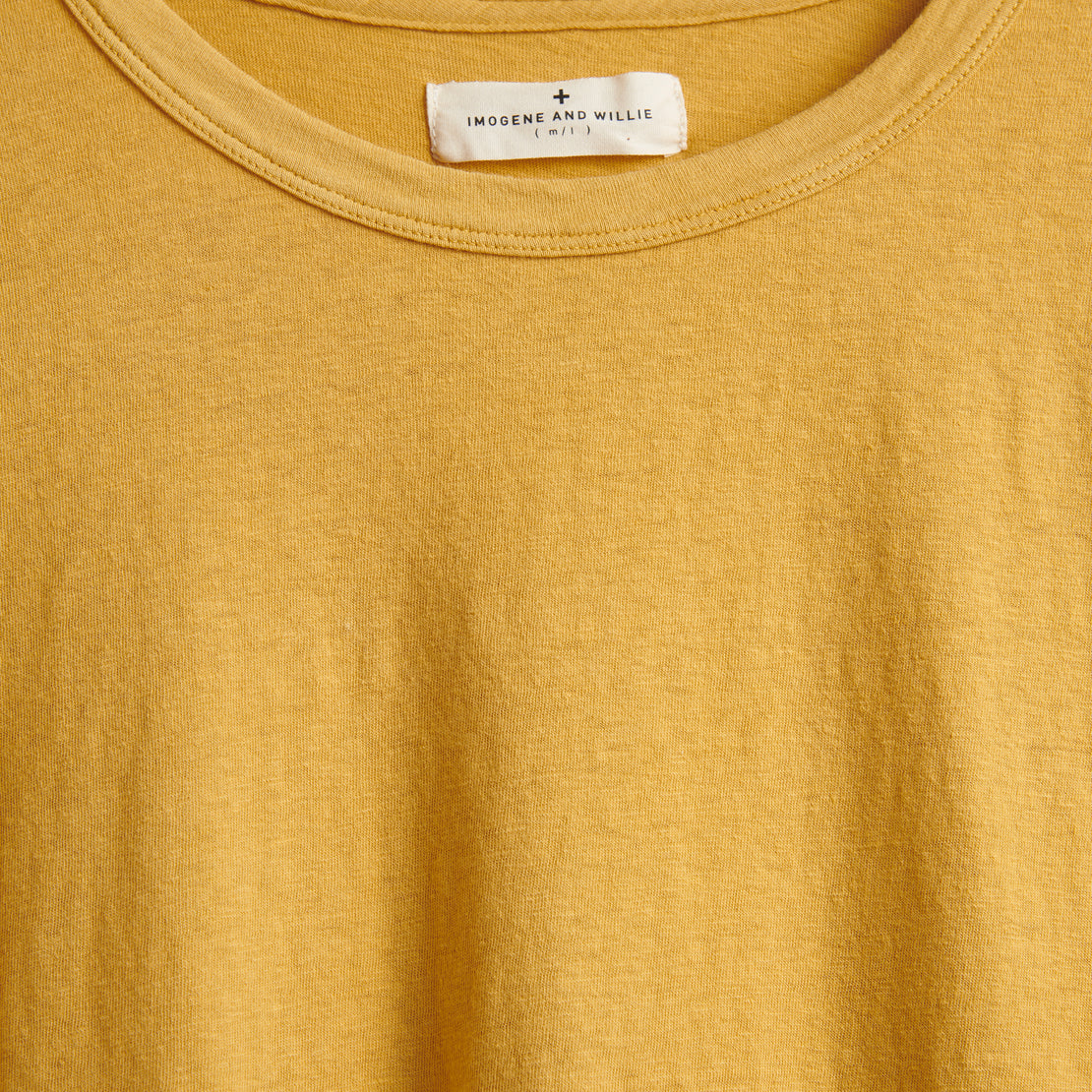 Drop Tee - Mustard - Imogene + Willie - STAG Provisions - W - Tops - S/S Tee