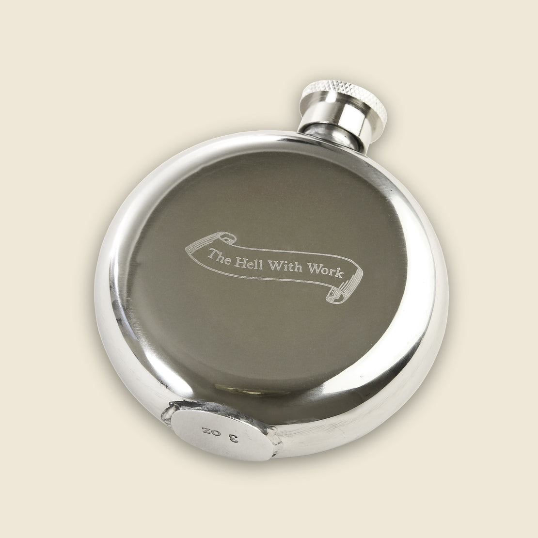Barware The Hell With Work 3oz Flask