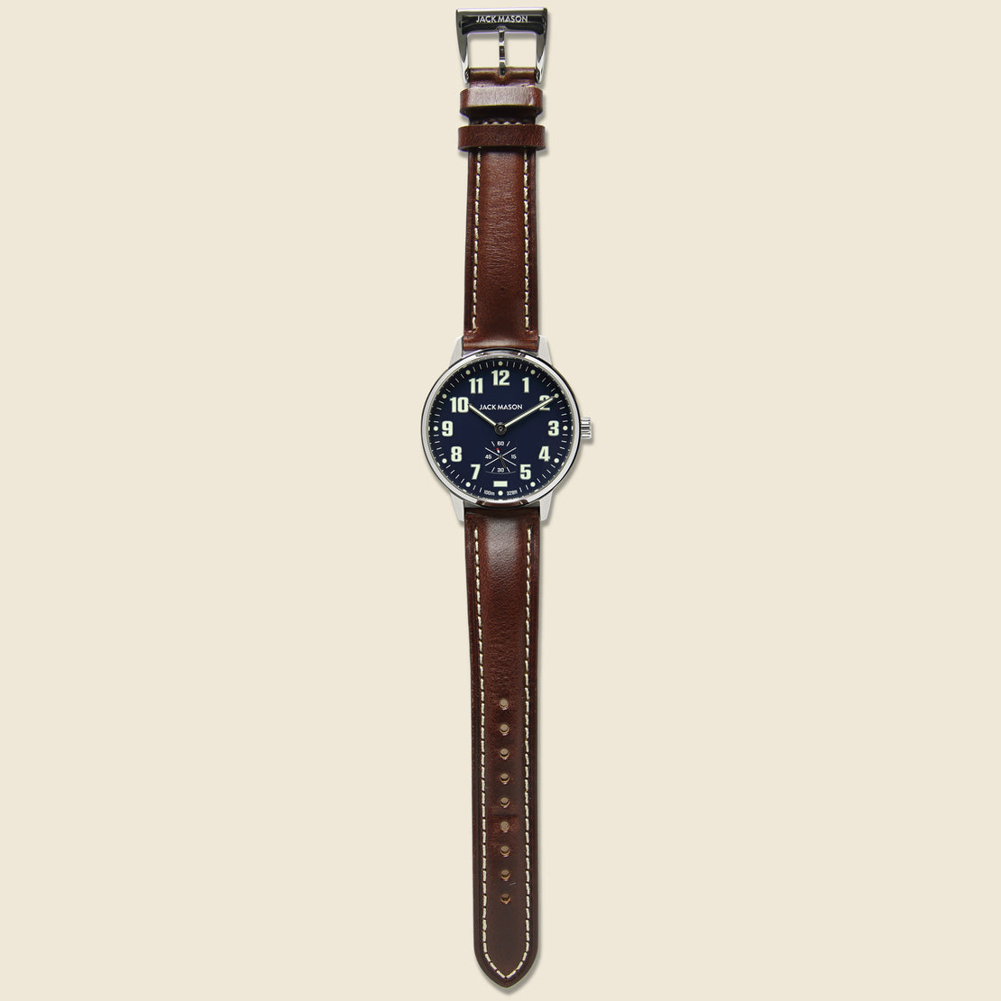 Field Camp Watch 38mm - Navy/Brown Leather - Jack Mason - STAG Provisions - Accessories - Watches