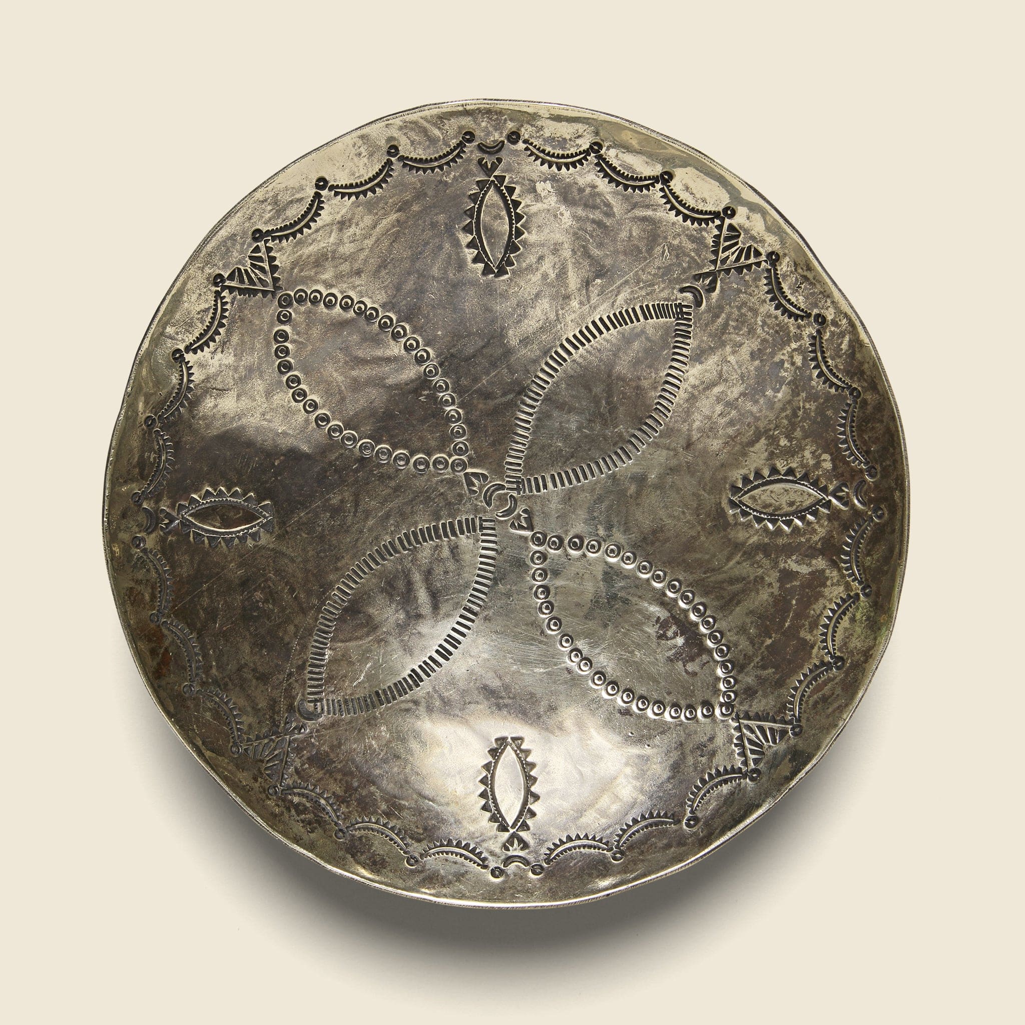 Stamped Silver Dish